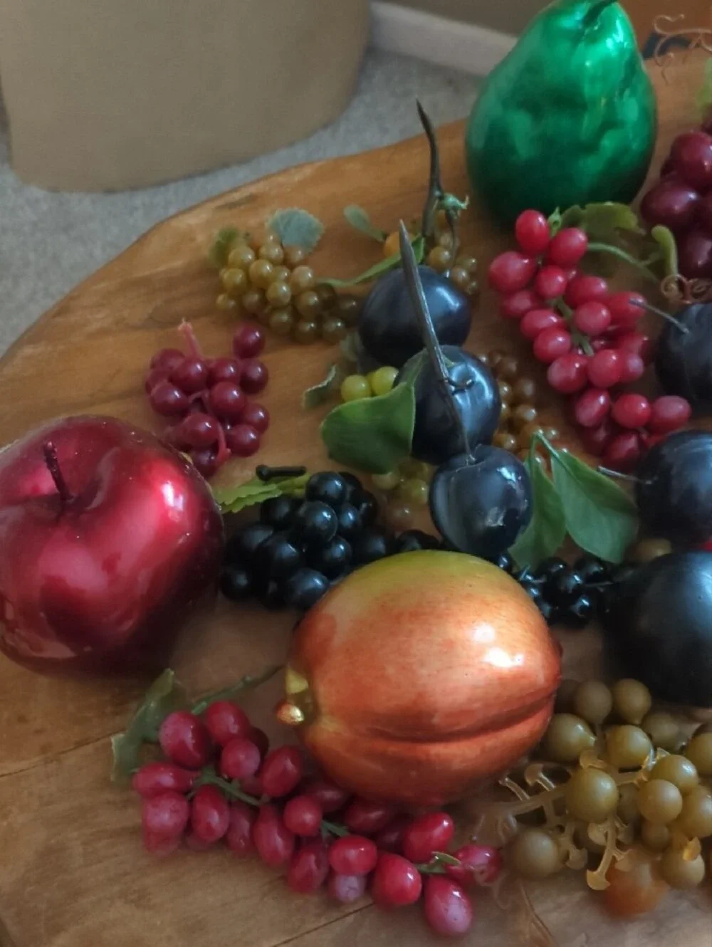 Vintage Decorative Faux Mixed Fruit - Multi-Color
